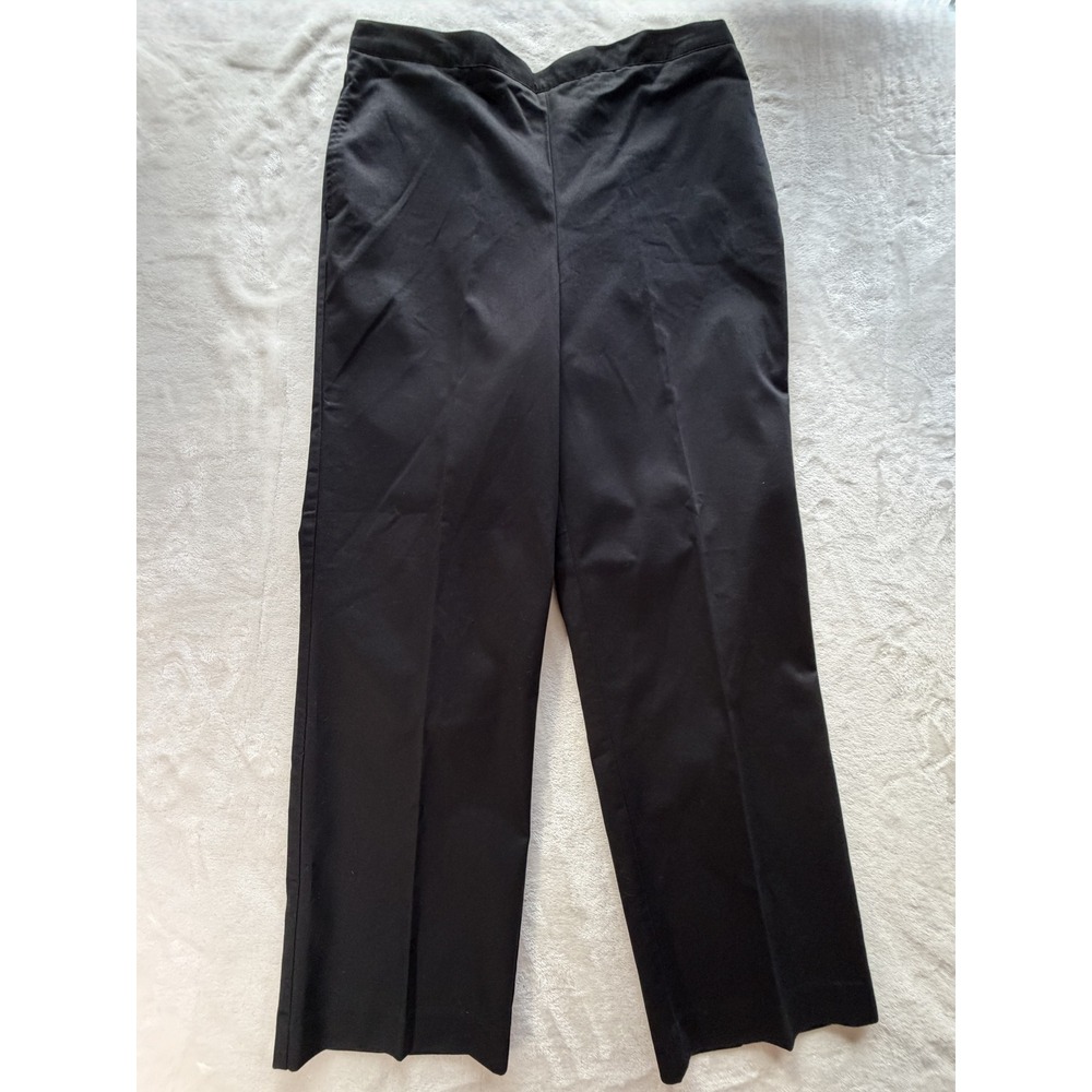 Alfred Dunner Upper East Side Black Classic Fit Comfort Waist Pants Women 14 NWT